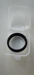 Black Silicone Ring  Band image 3