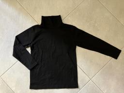 Black turtle neck tee image 1