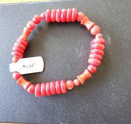 coral beads bracelet image 1