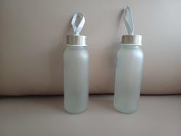 Glass water bottle x 2 image 1