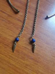 Lapis Lazuli Fringe Earrings image 3