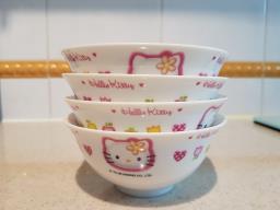 Sanrio Hello Kitty Ceramic Rice Bowls image 1