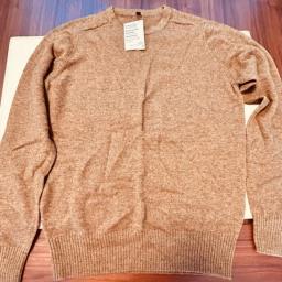 Yak wool blend Yellow Crewneck Sweater image 1