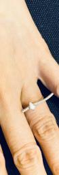 Carat silver crystal ring image 1