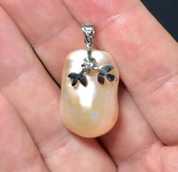 Gift Ideapearl Silver Pendant  Earring image 2