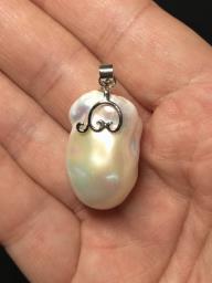 Gift Ideapearl Silver Pendant  Earring image 4