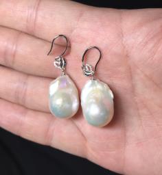 Gift Ideapearl Silver Pendant  Earring image 6