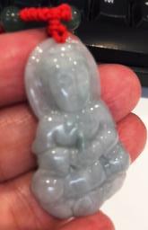 Jade Guanyin Carving Pendant  Necklace image 1