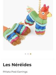 Les Nereides piñata earrings image 3