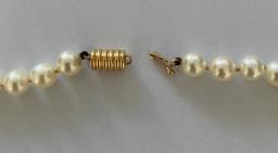 Mikimoto Pearl Necklace  2 Strands image 2