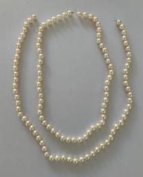 Mikimoto Pearl Necklace  2 Strands image 3