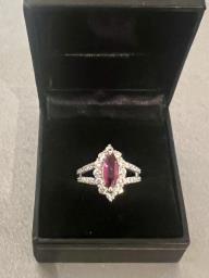 Sophisticated Ruby Diamond Ring image 1