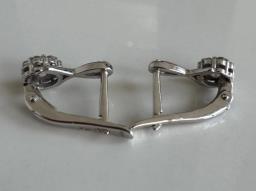 White Gold Earrings with Cubic Zirconia image 7