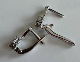 White Gold Earrings with Cubic Zirconia image 8