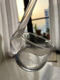 3-pc large handmade glass jar with lid image 3
