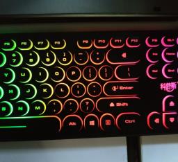 Rainbow Color Lighted Usb Keyboard image 2
