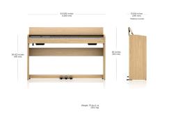 Roland F701la Digital Piano Light Oak image 8