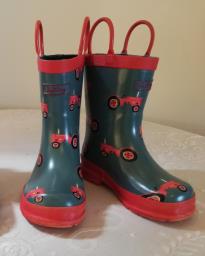 Hatley Vintage Tractors Shiny Rainboot image 1