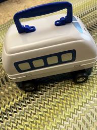 Japan Shinkansen tin food carry case image 2