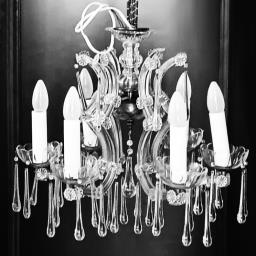 1920s Antique French Crystal Chandelier image 1