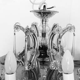 1920s Antique French Crystal Chandelier image 2