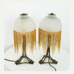 1920s French Art Nouveau Fringe Light image 1