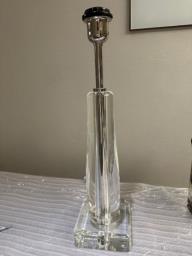 2 Designer Solid Resin Plexiglass Lamps image 2