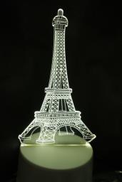 3d Paris Eiffel Tower Led Table Lamp image 3