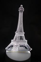 3d Paris Eiffel Tower Led Table Lamp image 4
