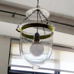 Antique Colonial Glass Ceiling Light image 1