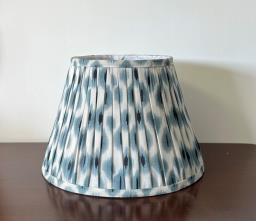 Hand Made Ikat Print Pleated Lampshade image 1
