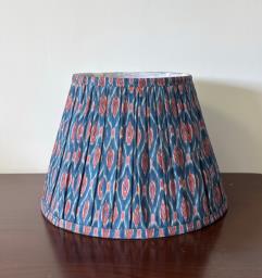 Hand Made Ikat Print Pleated Lampshade image 2