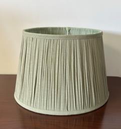 Hand Pleated Tapered Drum Lampshade image 1