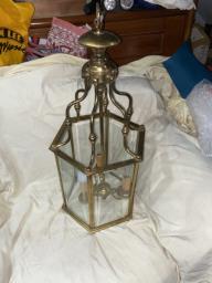 Hexagonal Lantern Style Hanging Chandeli image 1