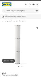 Ikea vidja floor lamps for sale image 3