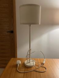 Ikea White Modern Table Lamp image 1