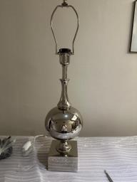 Polished Stainless Steel Lamp image 2