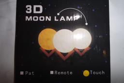 Rechargeable 3d Moon Lamp 3 Color Change image 1