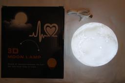 Rechargeable 3d Moon Lamp 3 Color Change image 4