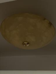 Round alabaster ceiling lamp image 3
