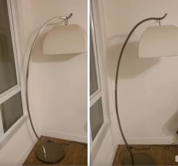 Standing Lamp with Silk shade image 1