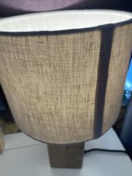 wooden table lamp image 2