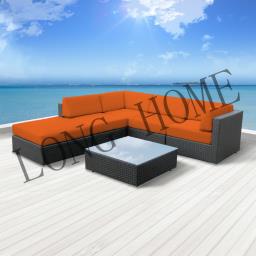 Hossegor 6 pcs Wicker Patio Furniture image 1