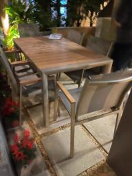 Outdoor Aluminum Table and Chair Sets image 8
