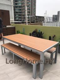Plastic Wood Table Set image 1