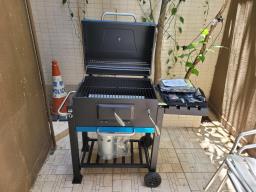 Trolley Bbq charcoal grill with Thermome image 9