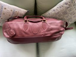 Cartier Leather Sausage Travel Bag image 2