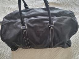 Unique Leather garment duffle bag image 1