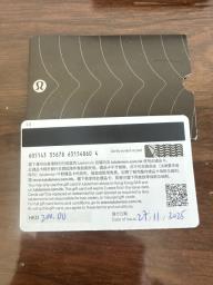 Lululemon gift card image 2