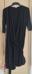 black adjustable maternity dress image 5